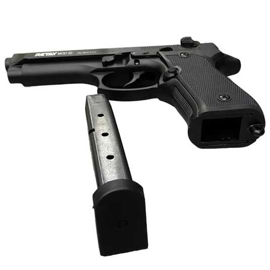 GUNMANSA BLANK GUN Retay MOD 92 Black Blank/Pepper Gun (Semi Auto/15+1/9mm PAK) - GSA