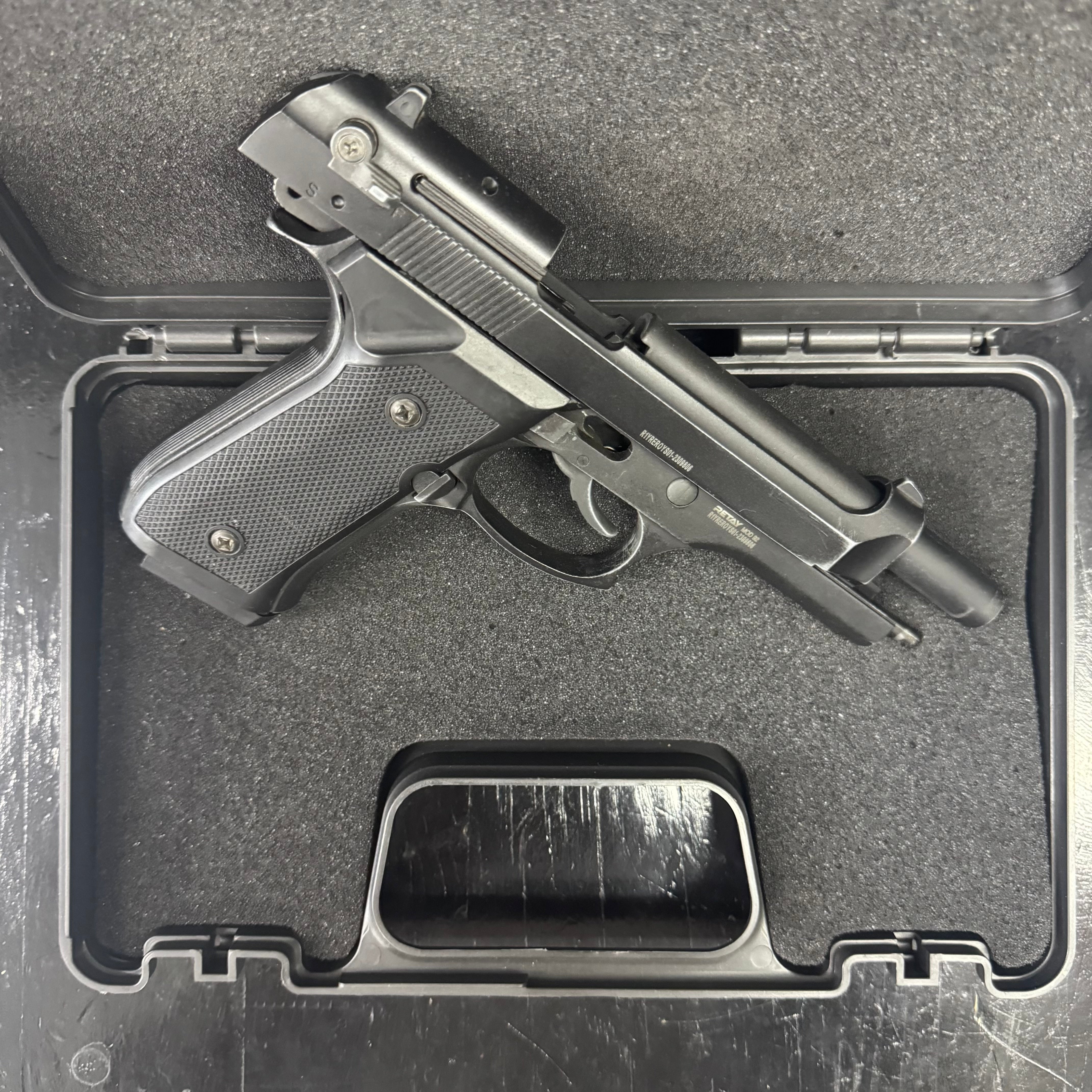 GUNMANSA BLANK GUN Retay Mod 92 Black Blank/Pepper Gun (Semi Auto|15+1|9mm PAK) - GSA