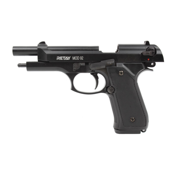 GUNMANSA BLANK GUN Retay Mod 92 Black Blank/Pepper Gun (Semi Auto|15+1|9mm PAK) - GSA