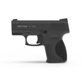 GUNMANSA BLANK GUN Retay P114 Black Blank/Pepper Gun (Semi Auto|5+1|9mm PAK)