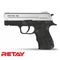 GUNMANSA BLANK GUN Retay X1 Mat Chrome Blank/Pepper Gun (Semi Auto|14+1|9mm PAK)