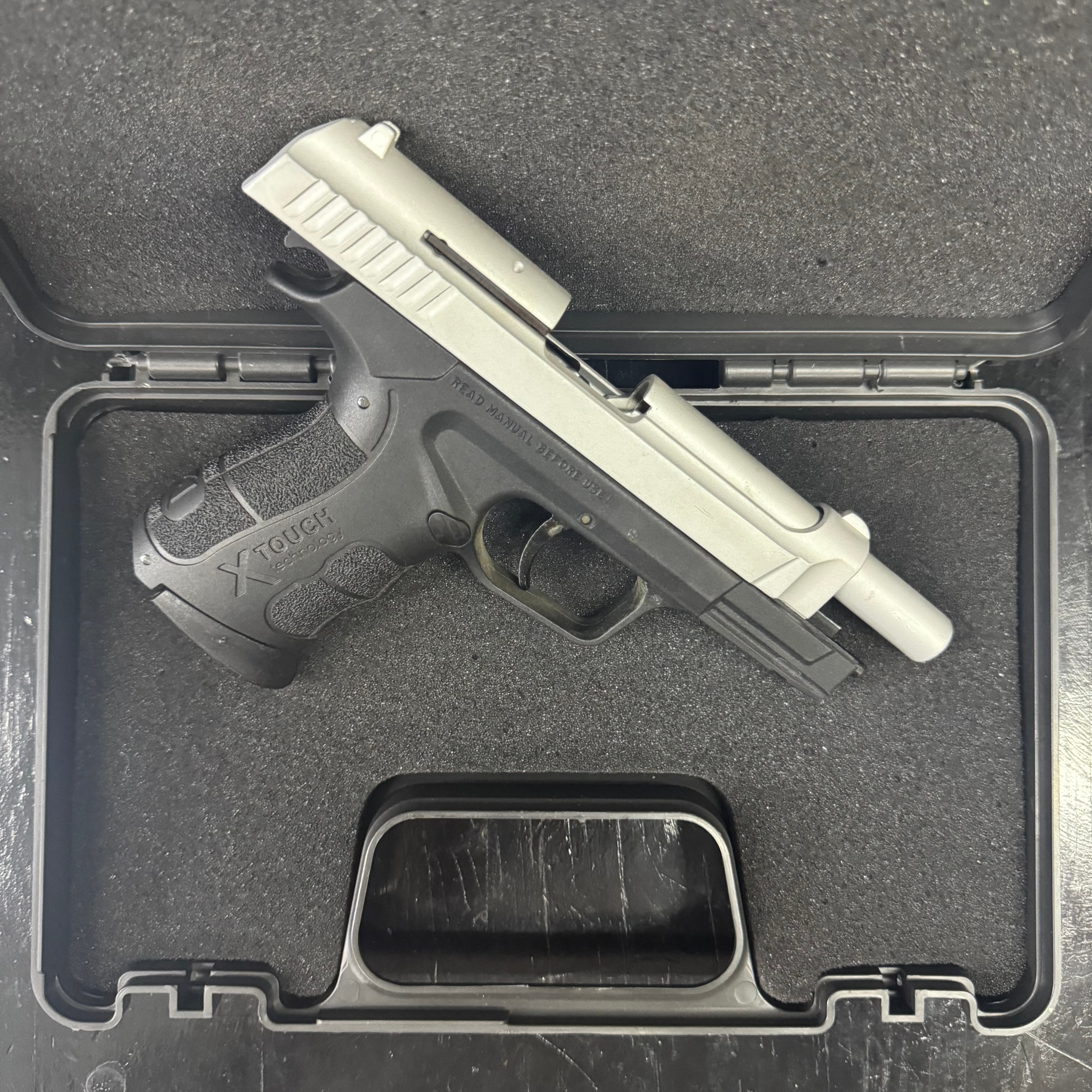 GUNMANSA BLANK GUN Retay XPRO Mat Chrome Blank/Pepper Gun (Semi Auto|14+1|9mm PAK)