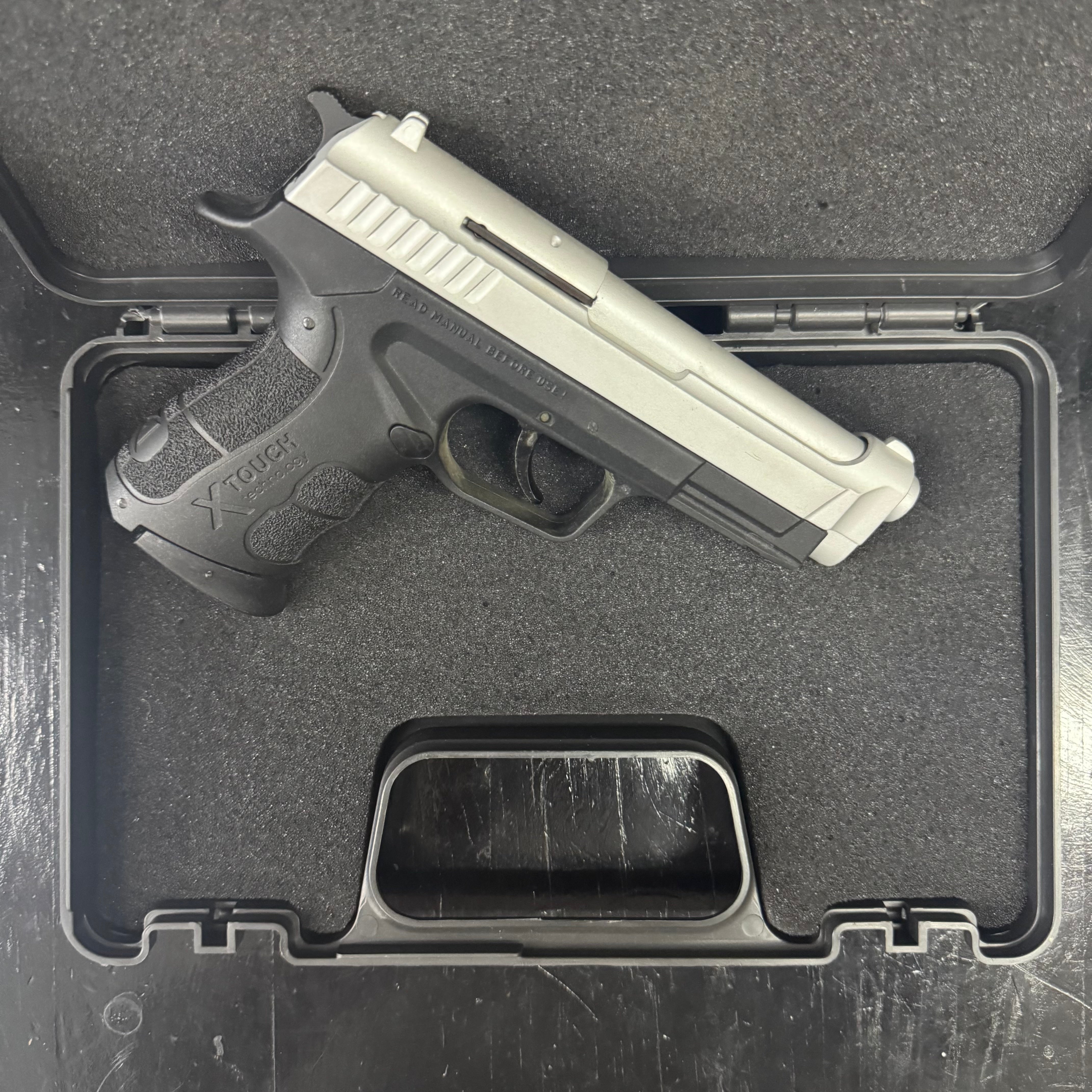 GUNMANSA BLANK GUN Retay XPRO Mat Chrome Blank/Pepper Gun (Semi Auto|14+1|9mm PAK)