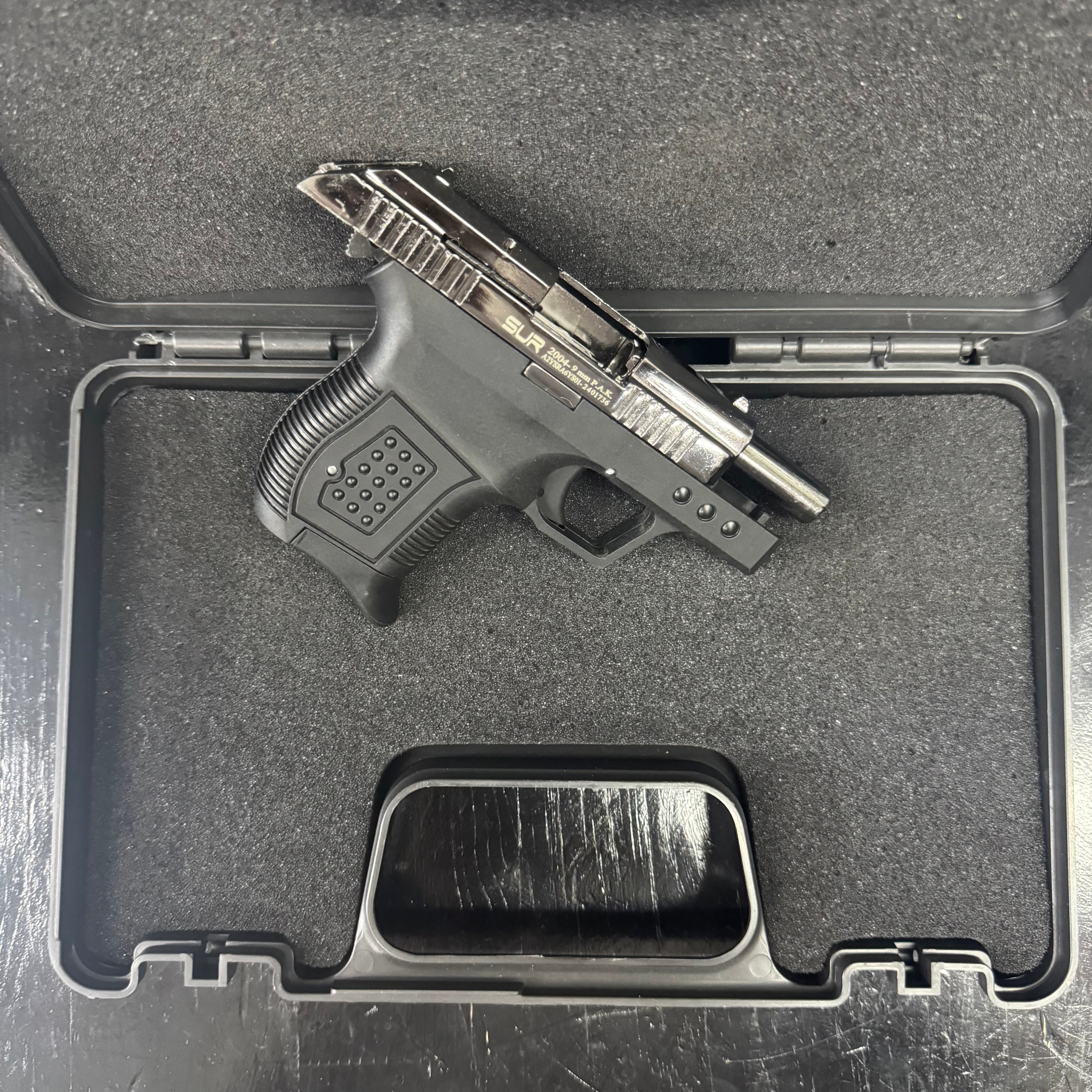 GUNMANSA BLANK GUN SUR 2004 Shiny Chrome Blank/Pepper Gun (Semi Auto|5+1|9mm PAK)