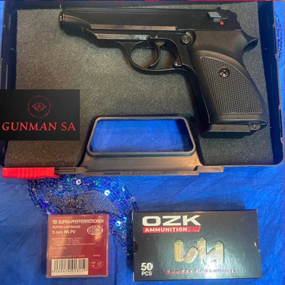 GUNMANSA BLANK GUN SUR 2608 BLACK BLANK/PEPPER GUN