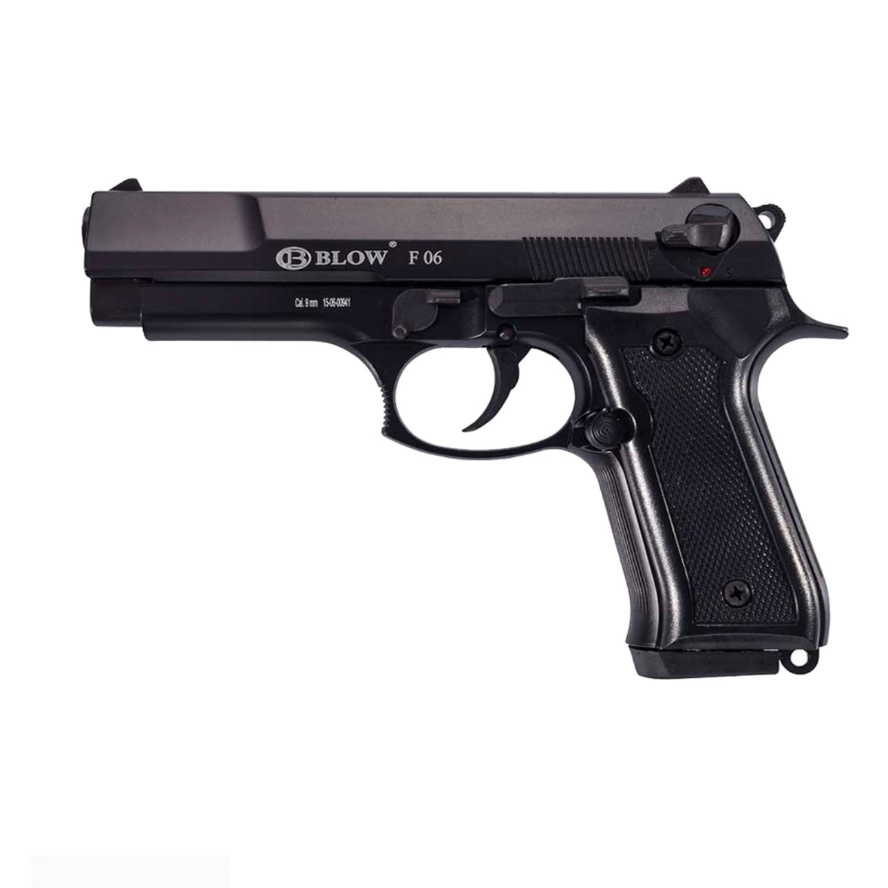 GUNMANSA Blow F06 Black Blank/Pepper Gun (Semi Auto/15+1/9mm PAK) - GSA