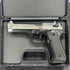 GUNMANSA Blow F92 Black|Shiny Chrome Blank/Pepper Gun (Semi Auto|15+1|9mm PAK)