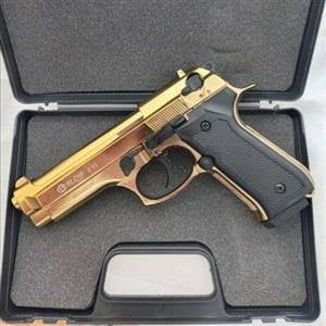 GUNMANSA Blow F92 Gold Blank/Pepper Gun (Semi Auto|15+1|9mm PAK)