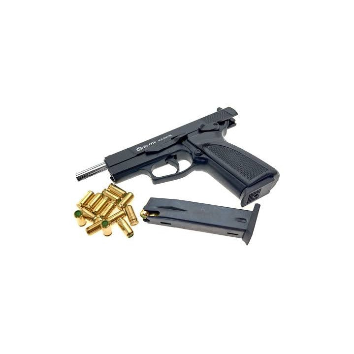 GUNMANSA Blow Magnum Black Blank/Pepper Gun (Semi Auto|15+1|9mm PAK)