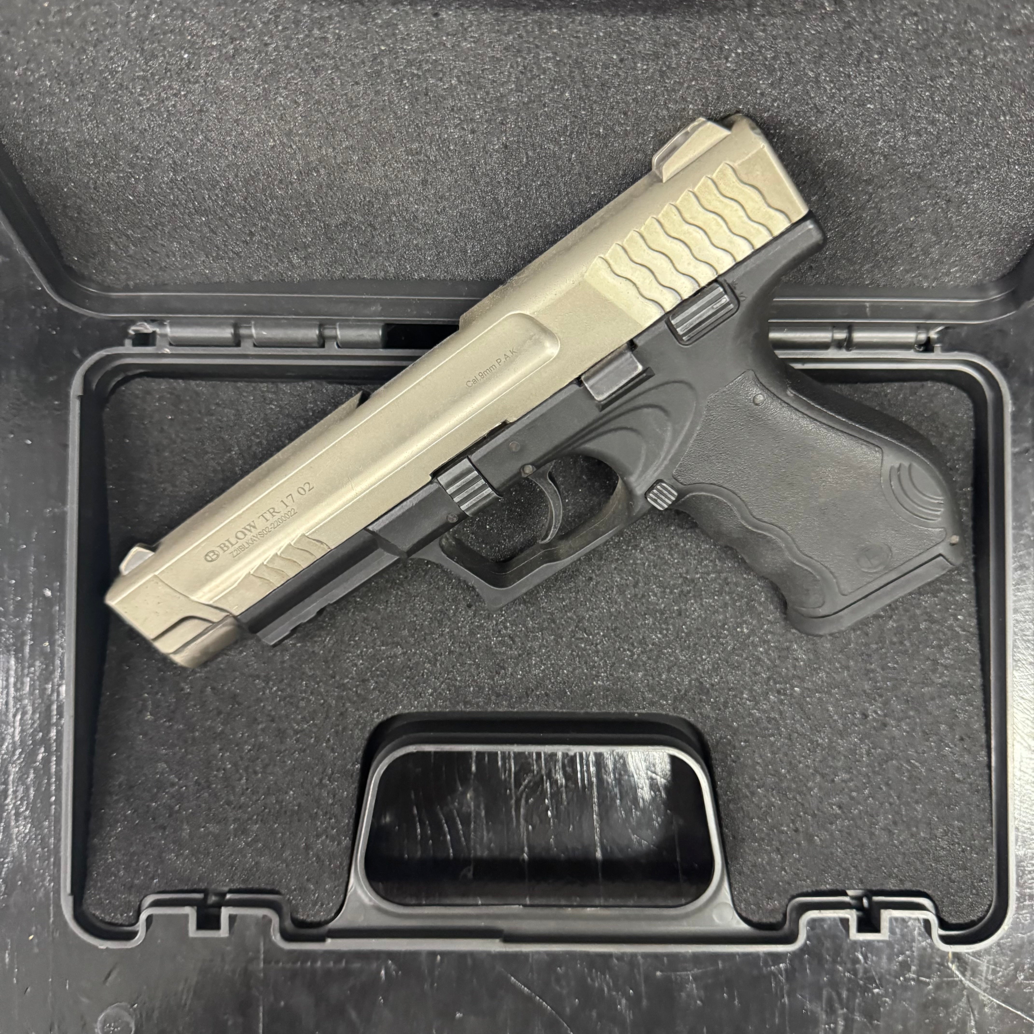 GUNMANSA Blow TR17 02 Satina Blank/Pepper Gun (Semi Auto|17+1|9mm PAK)