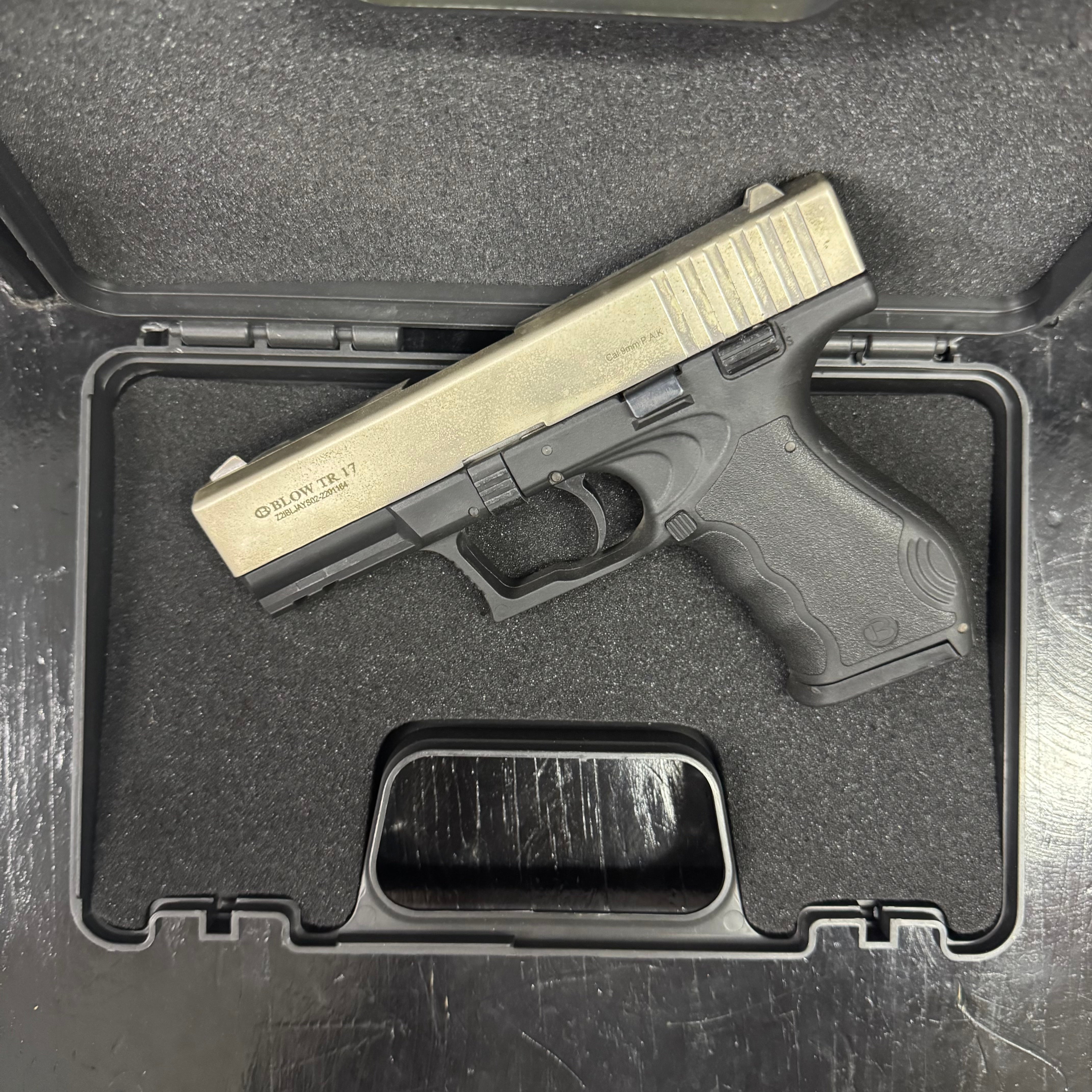 GUNMANSA Blow TR17 Satina Blank/Pepper Gun (Semi Auto|17+1|9mm PAK)