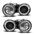 GUNMANSA BM E30 3-Series Crystal Black Angel Eye Projector Headlights