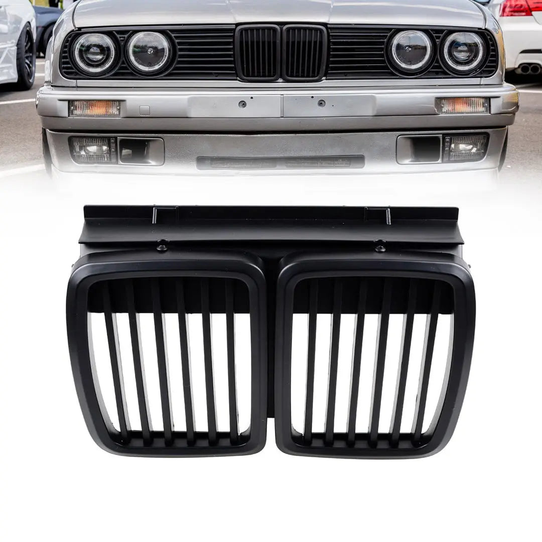 GUNMANSA BM E30 3-Series OEM Style Matte Black Kidney Grille
