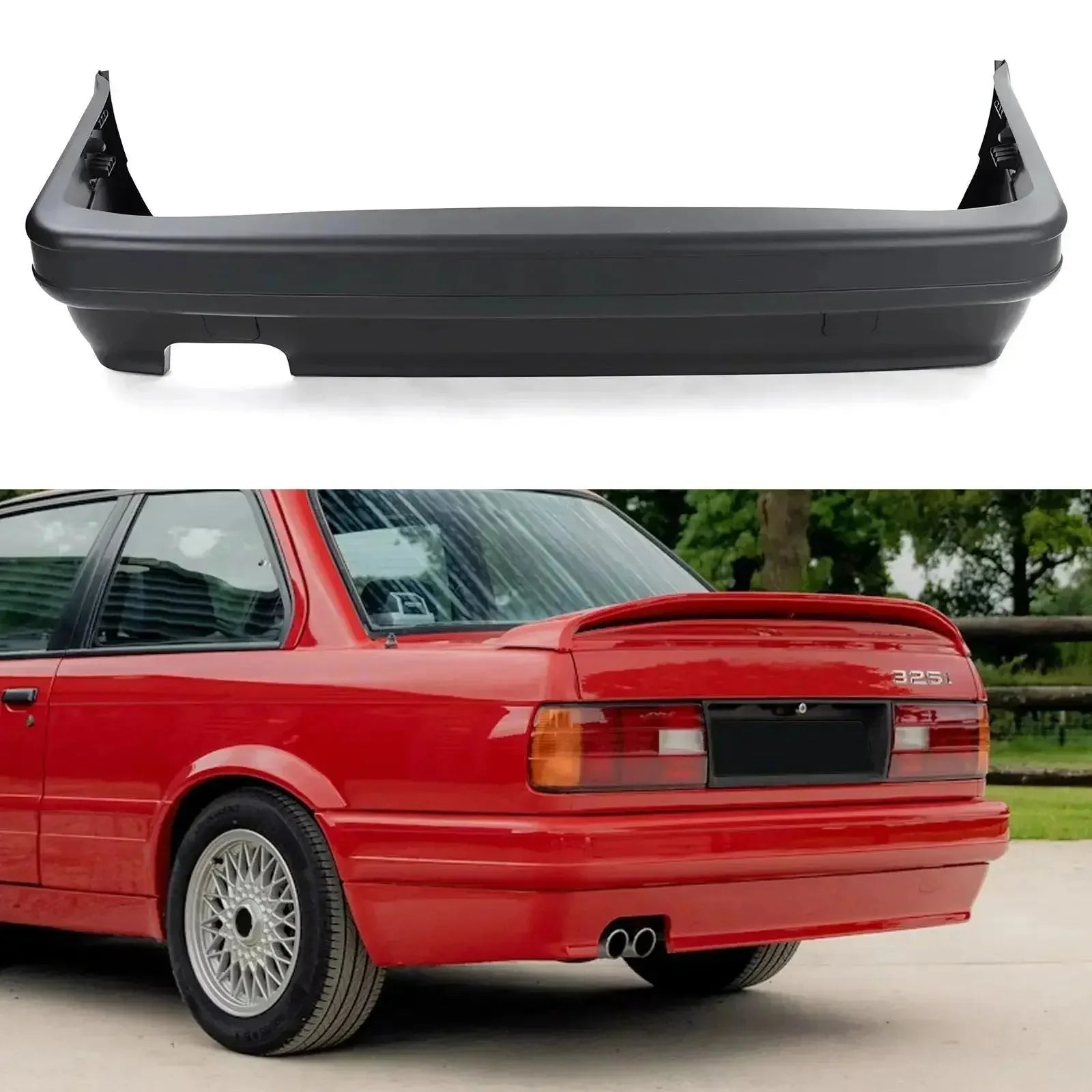 GUNMANSA BM E30 Plastic Bumper M-Tech Style Body Kit (3-Piece)