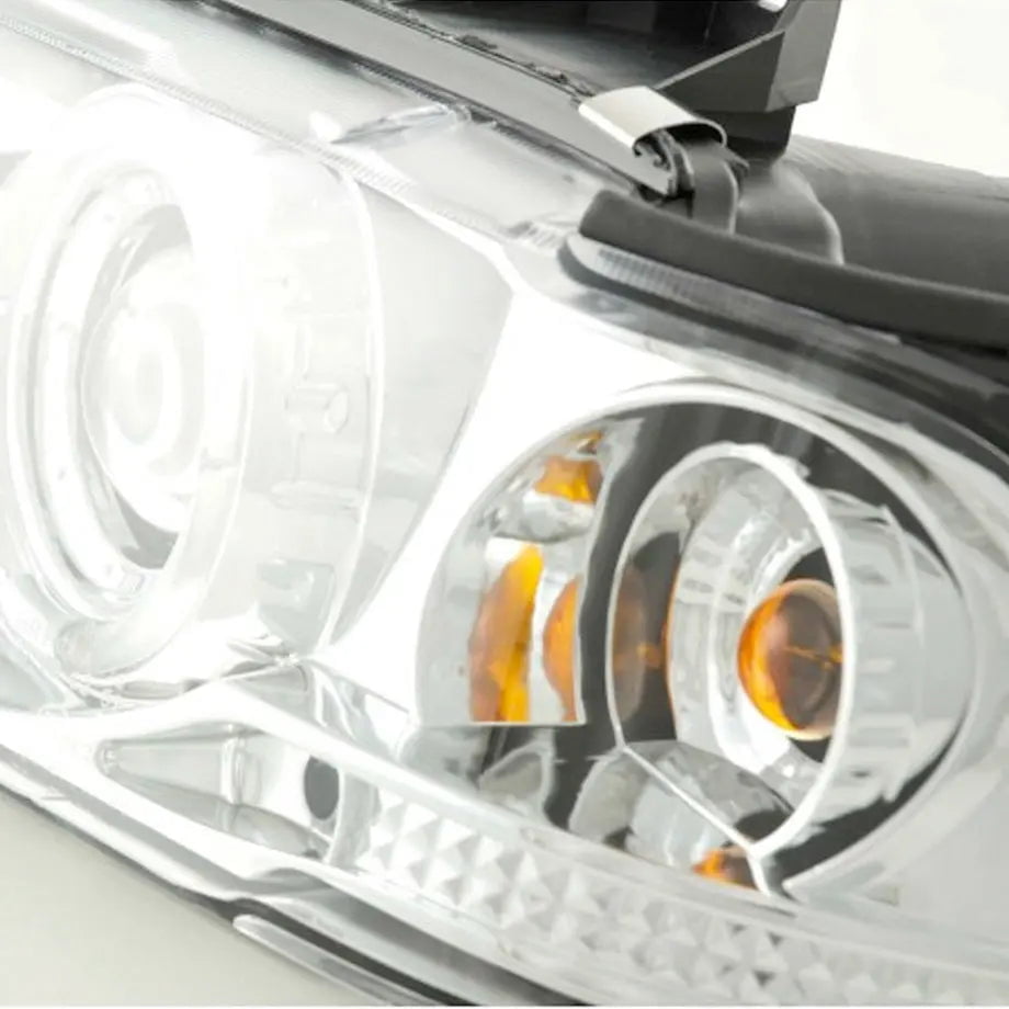 GUNMANSA BM E36 3-Series (93-98) Chrome Angel Eye Projector Headlights - 4Dr