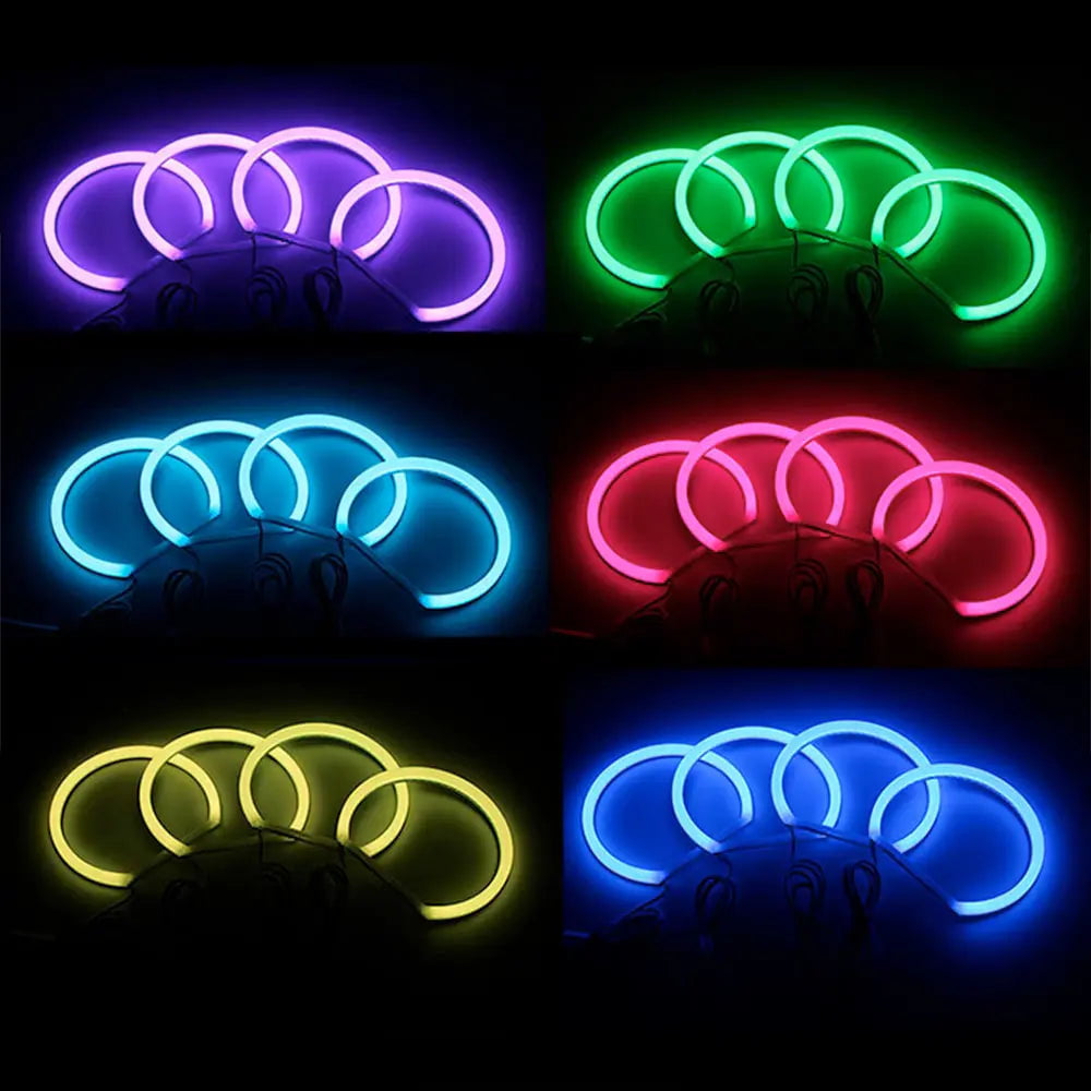 GUNMANSA BM E36 Projector Headlights RGB Cotton Angel Eye Rings