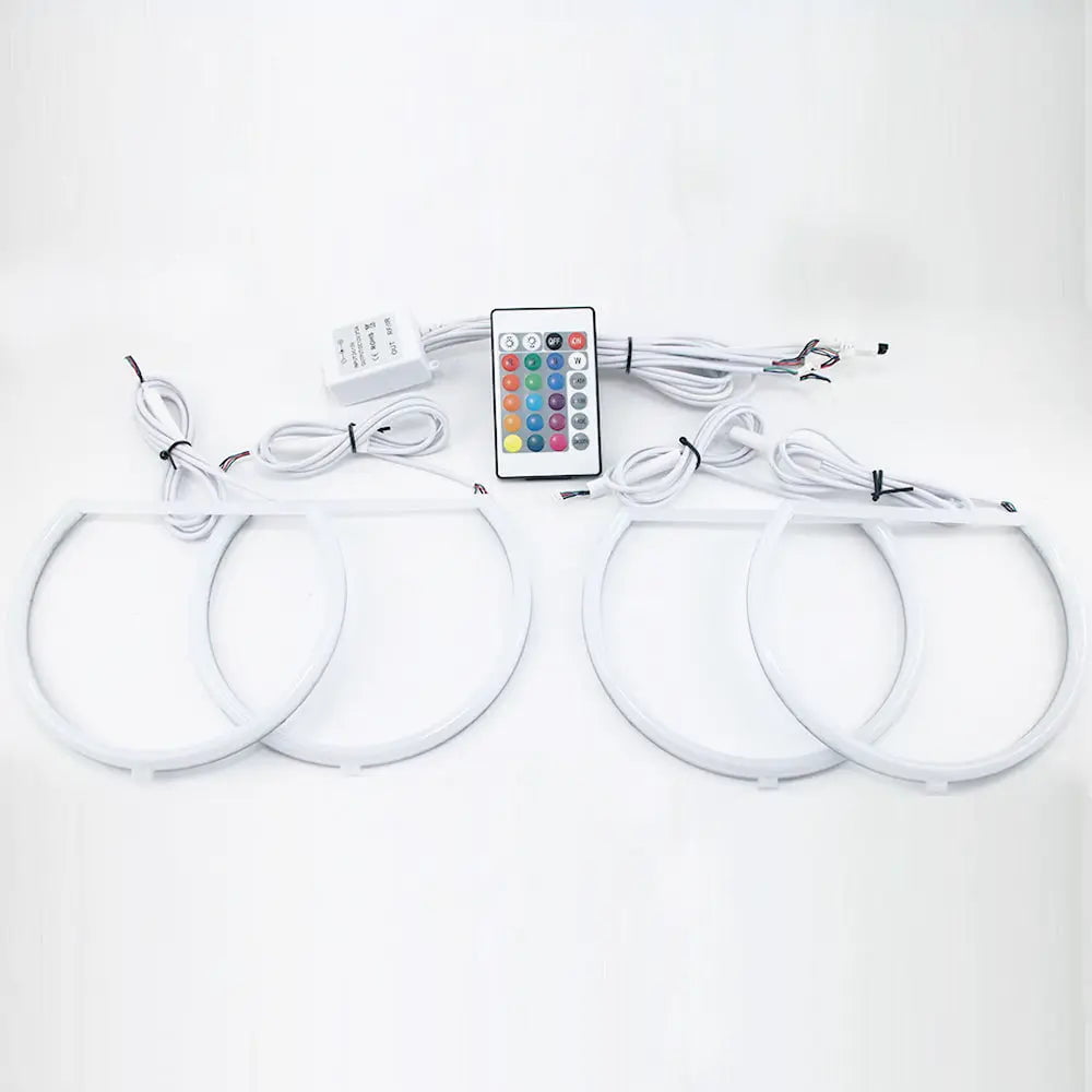 GUNMANSA BM E36 Projector Headlights RGB Cotton Angel Eye Rings