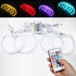 GUNMANSA BM E36 Projector Headlights RGB Cotton Angel Eye Rings