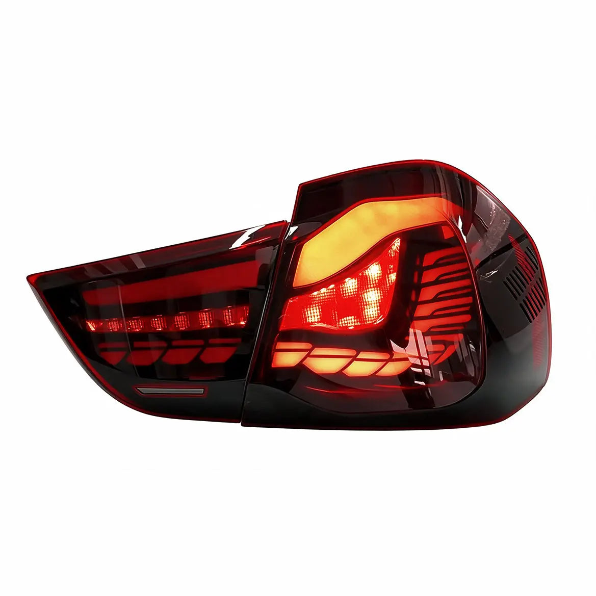 GUNMANSA BM E90 3-Series (09-12) OLED CS Style Smoked Red Taillights