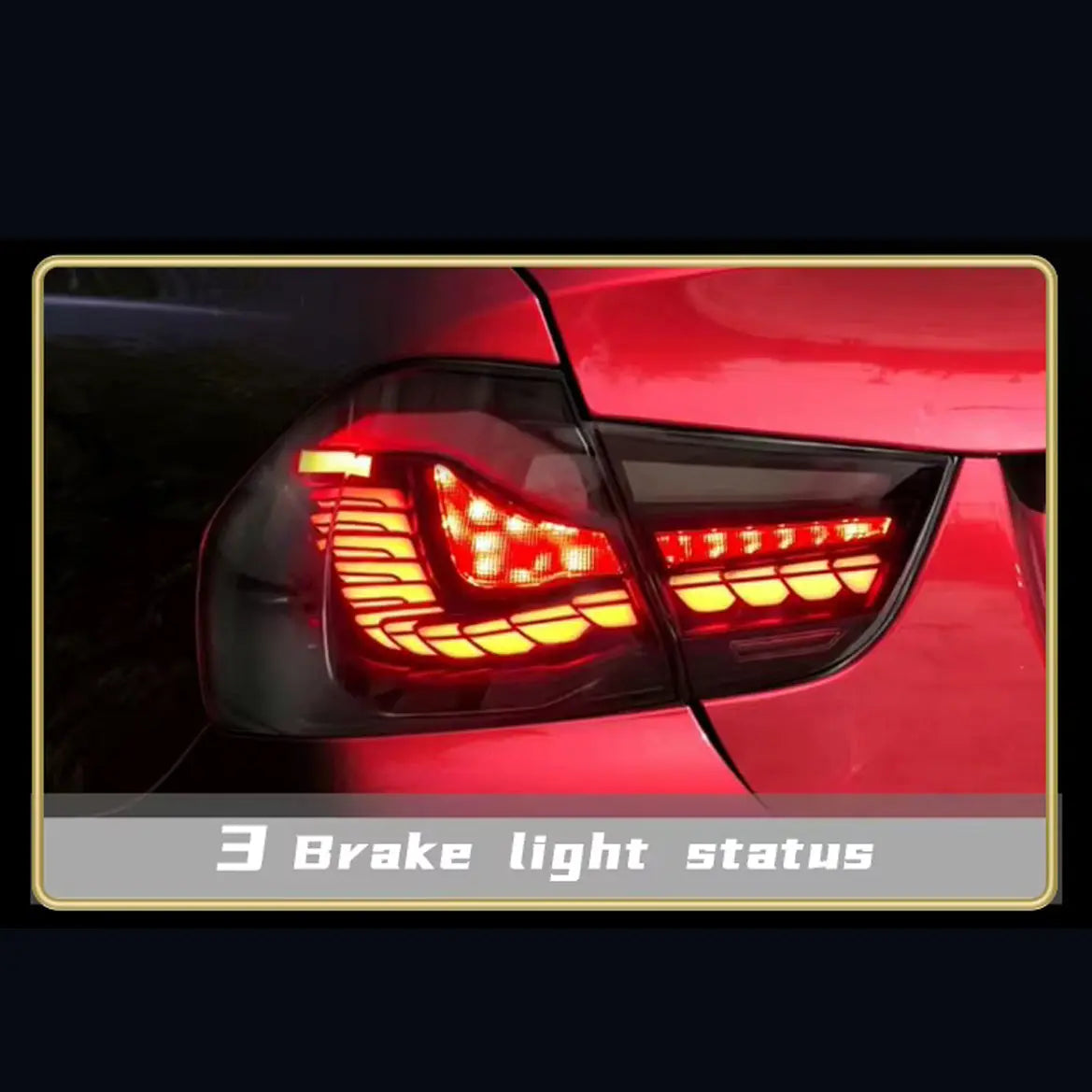 GUNMANSA BM E90 3-Series (09-12) OLED CS Style Smoked Red Taillights