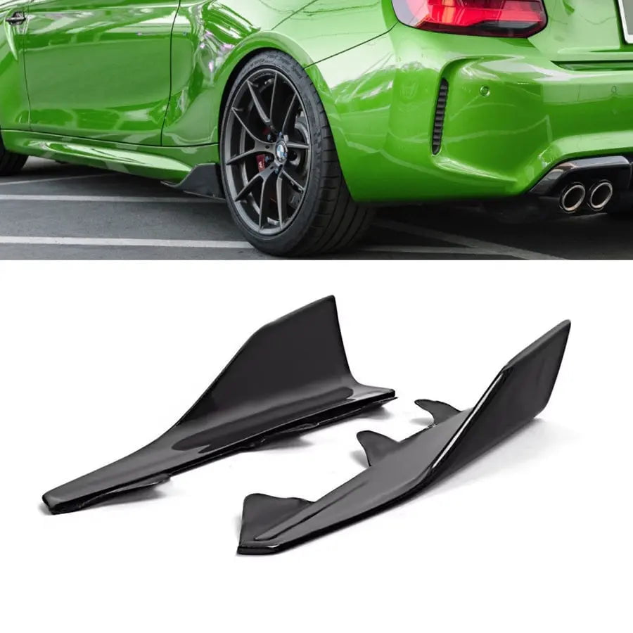 GUNMANSA BM F22 / F87 M2 Gloss Black Side Skirt Splitter Extension