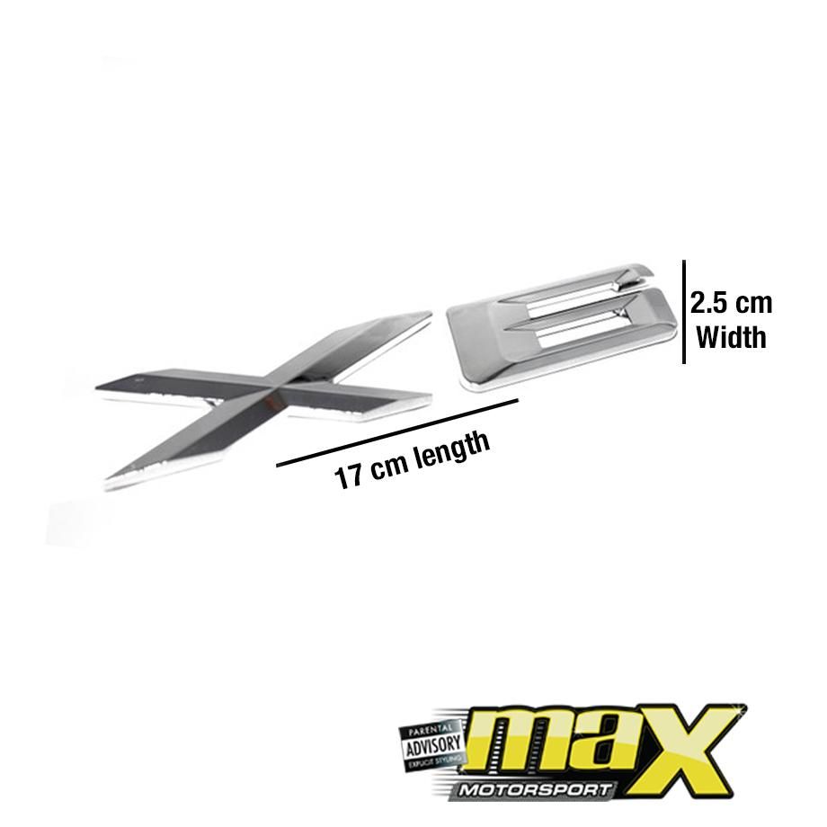 GUNMANSA BM X6 Chrome Badge