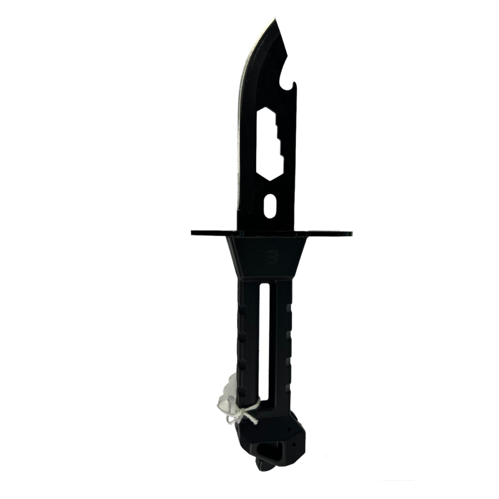 GUNMANSA BM8 KNIFE BLACK INCL BAYONET ATTACHMENT 3.82 INCH