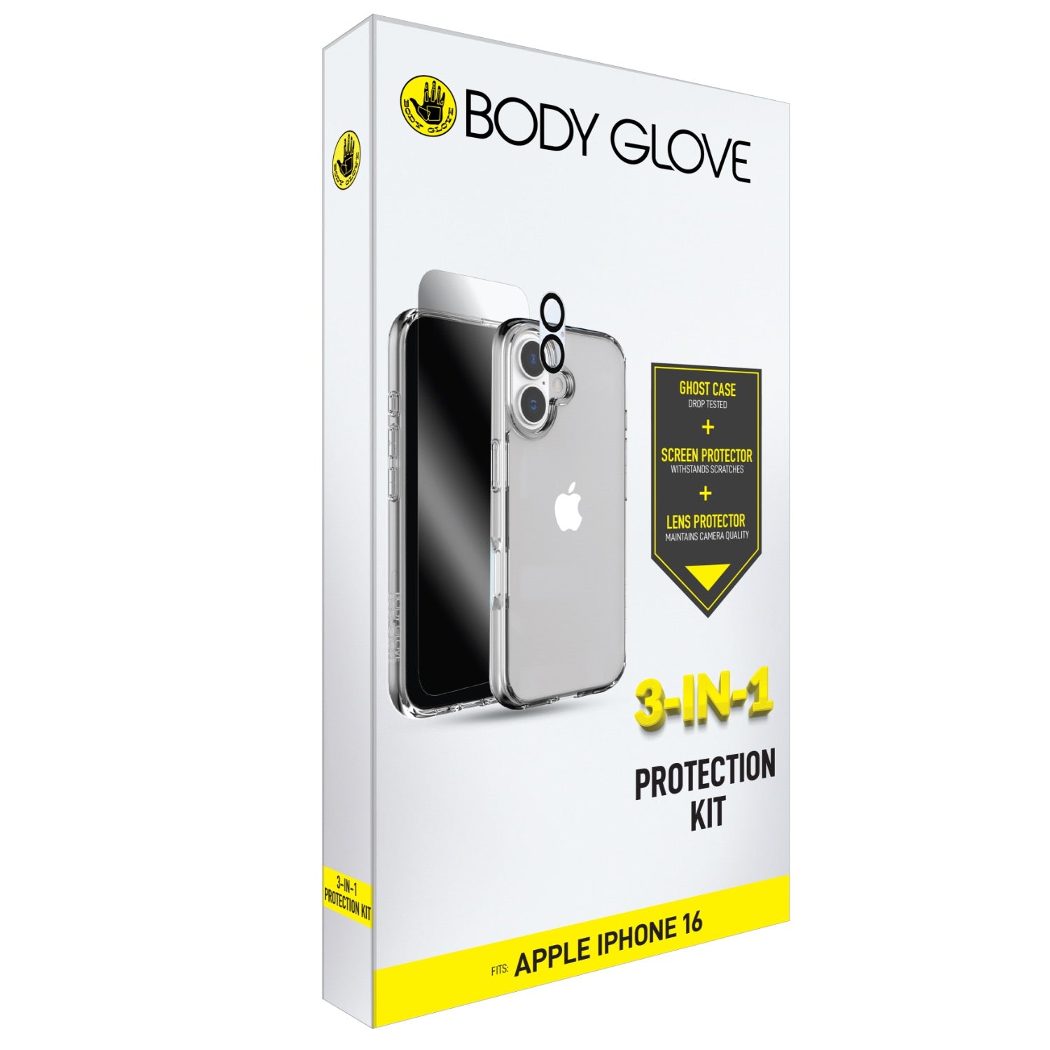 GUNMANSA Body Glove 3-In-1 Protection Bundle - Apple iPhone 16