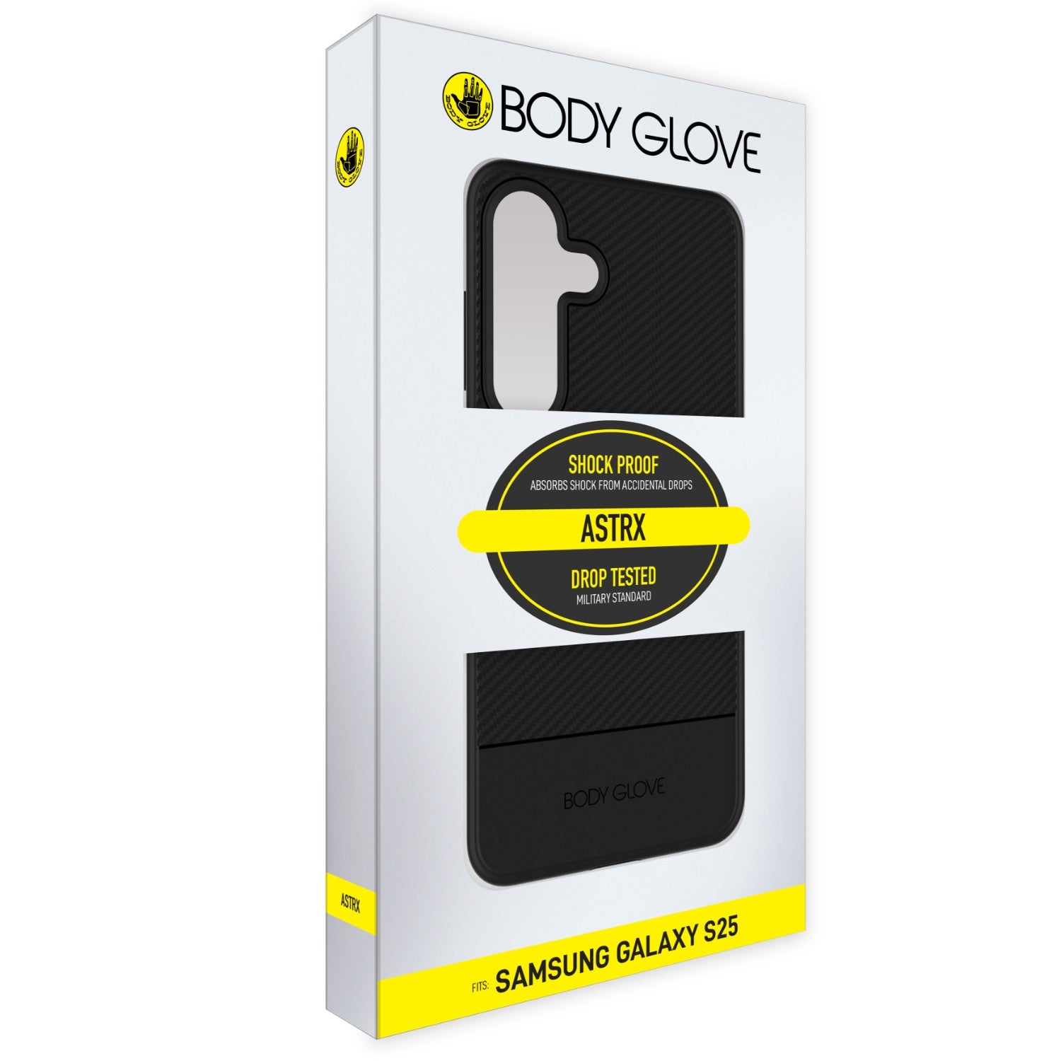 GUNMANSA Body Glove Astrx Case - Samsung Galaxys S25 - Black