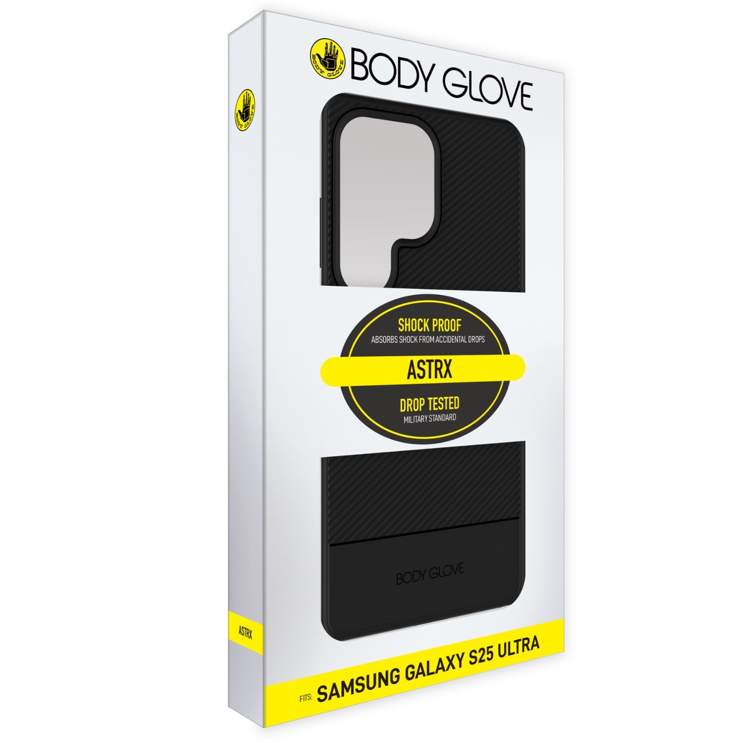 GUNMANSA Body Glove Astrx Case - Samsung Galaxys S25 Ultra - Black