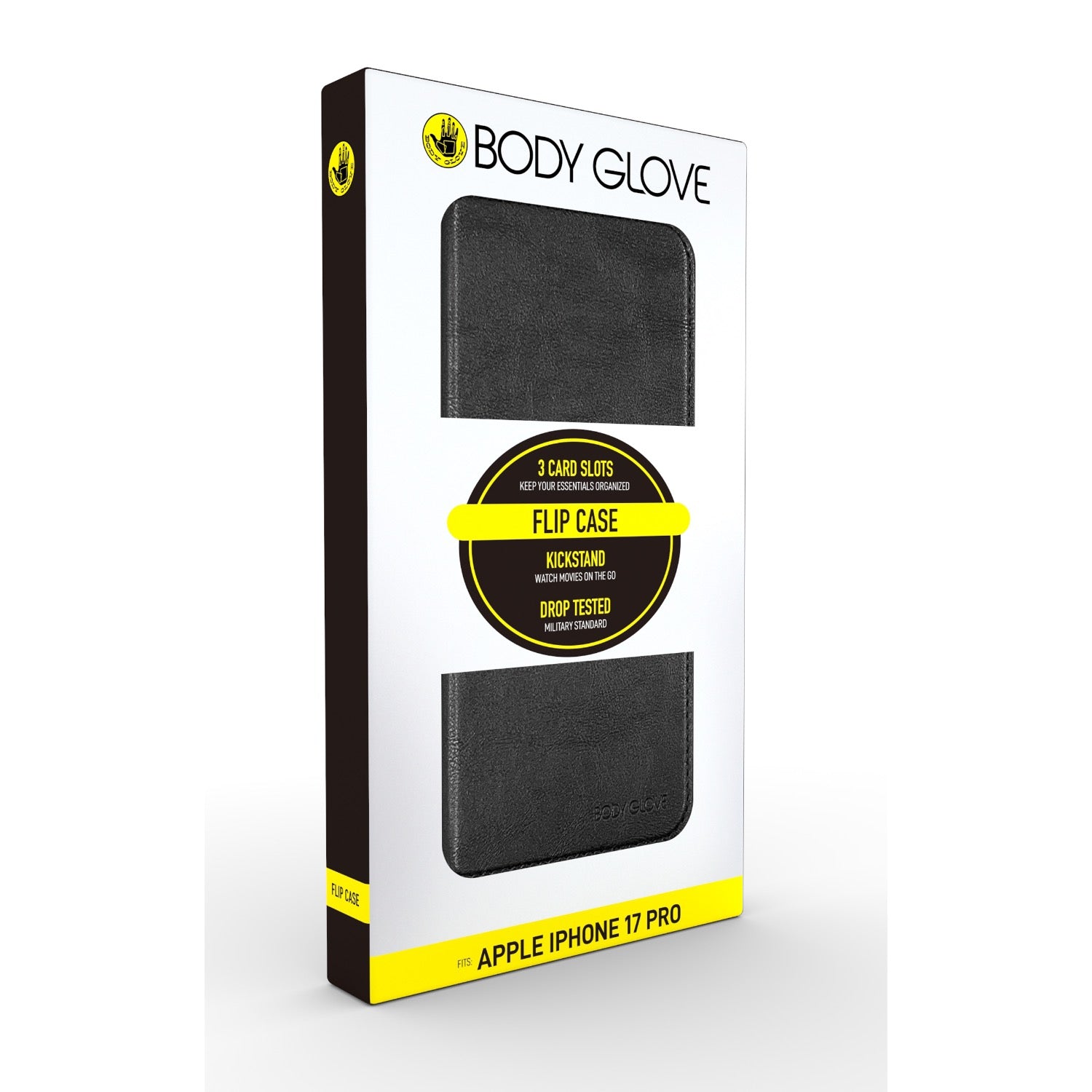 GUNMANSA Body Glove Flip Series - Apple iPhone 17 Pro - Black