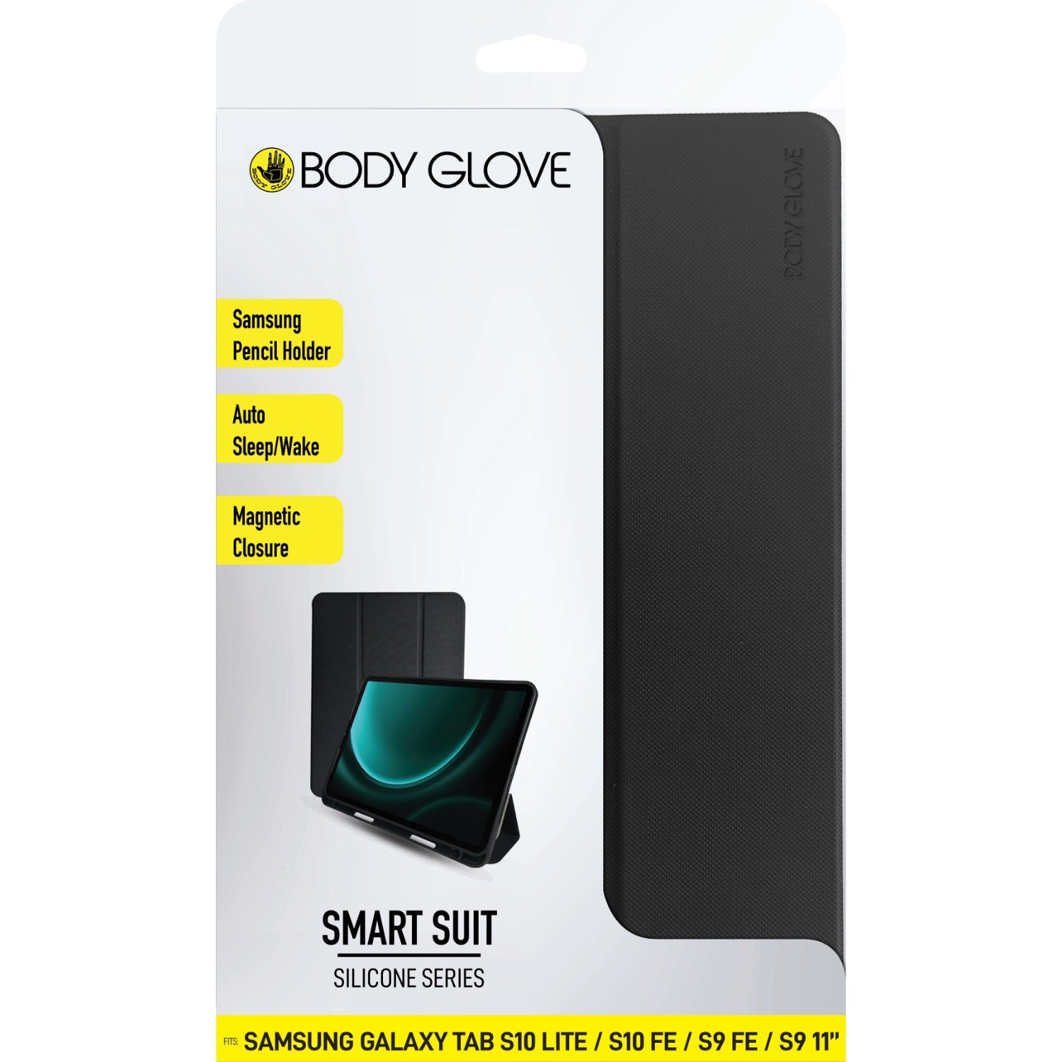 GUNMANSA Body Glove Rugged Silicone Smartsuit - Samsung Galaxy S10 Lite/S9/S9FE - Black
