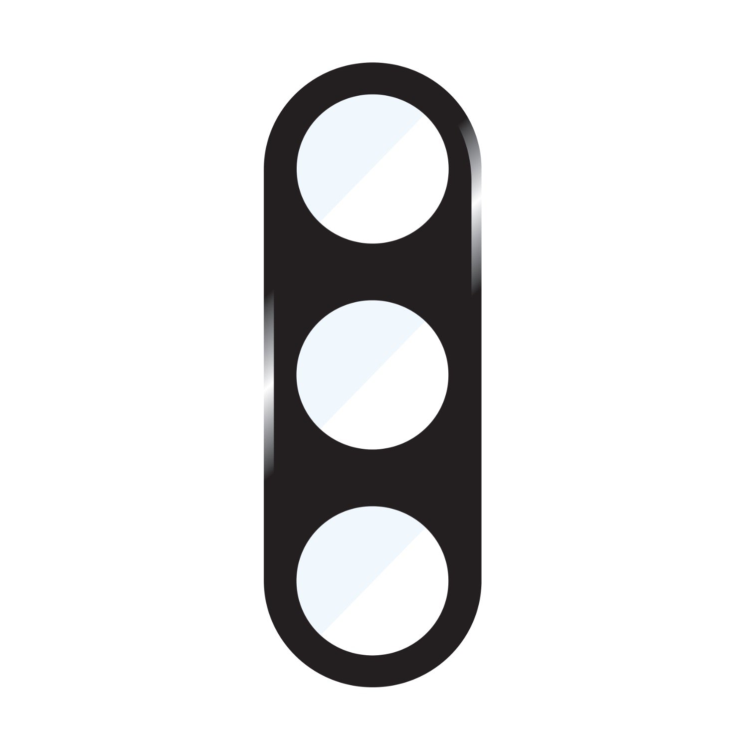 GUNMANSA Body Glove Tempered Glass Camera Screen Protector - Samsung Galaxy S25 - Black Border