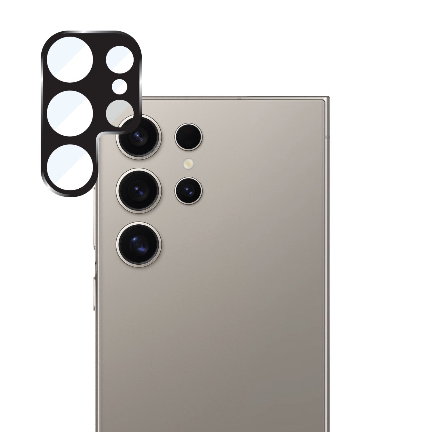 GUNMANSA Body Glove Tempered Glass Camera Screen Protector - Samsung Galaxy S25 Ultra - Black Border