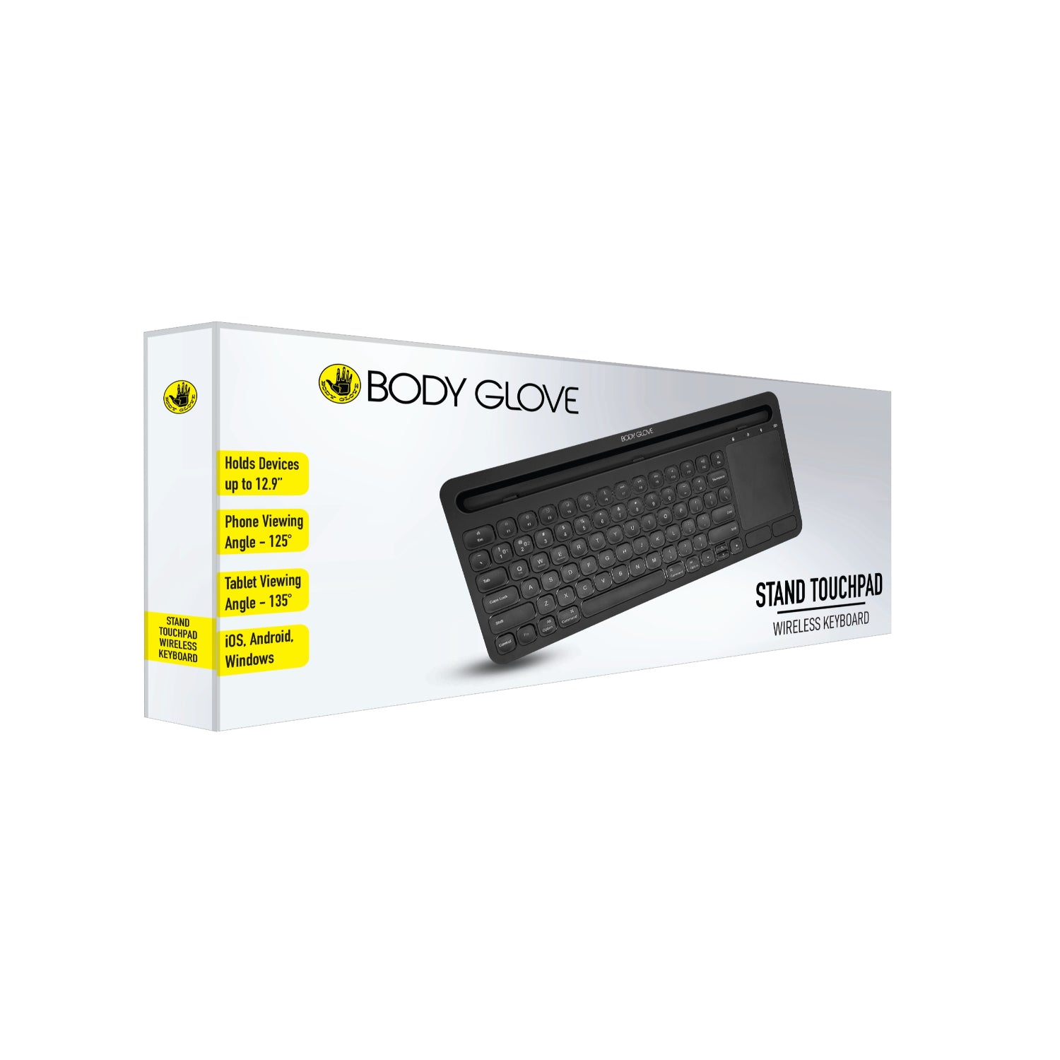 GUNMANSA Body Glove Wireless Keyboard With Stand - Black