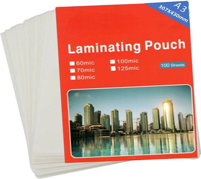 GUNMANSA Brainware A3 160mic 100 Sheets Laminating Pouch