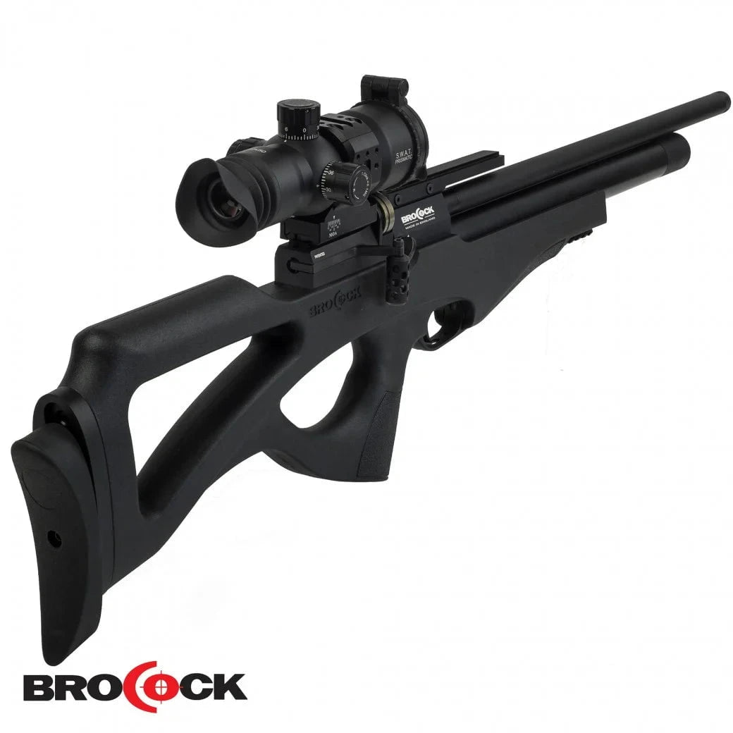 GUNMANSA Brocock Compatto SHR Sniper PCP Rifle (Bolt Action|10|900 FPS|60J|86cm|3.1g|5.5mm)