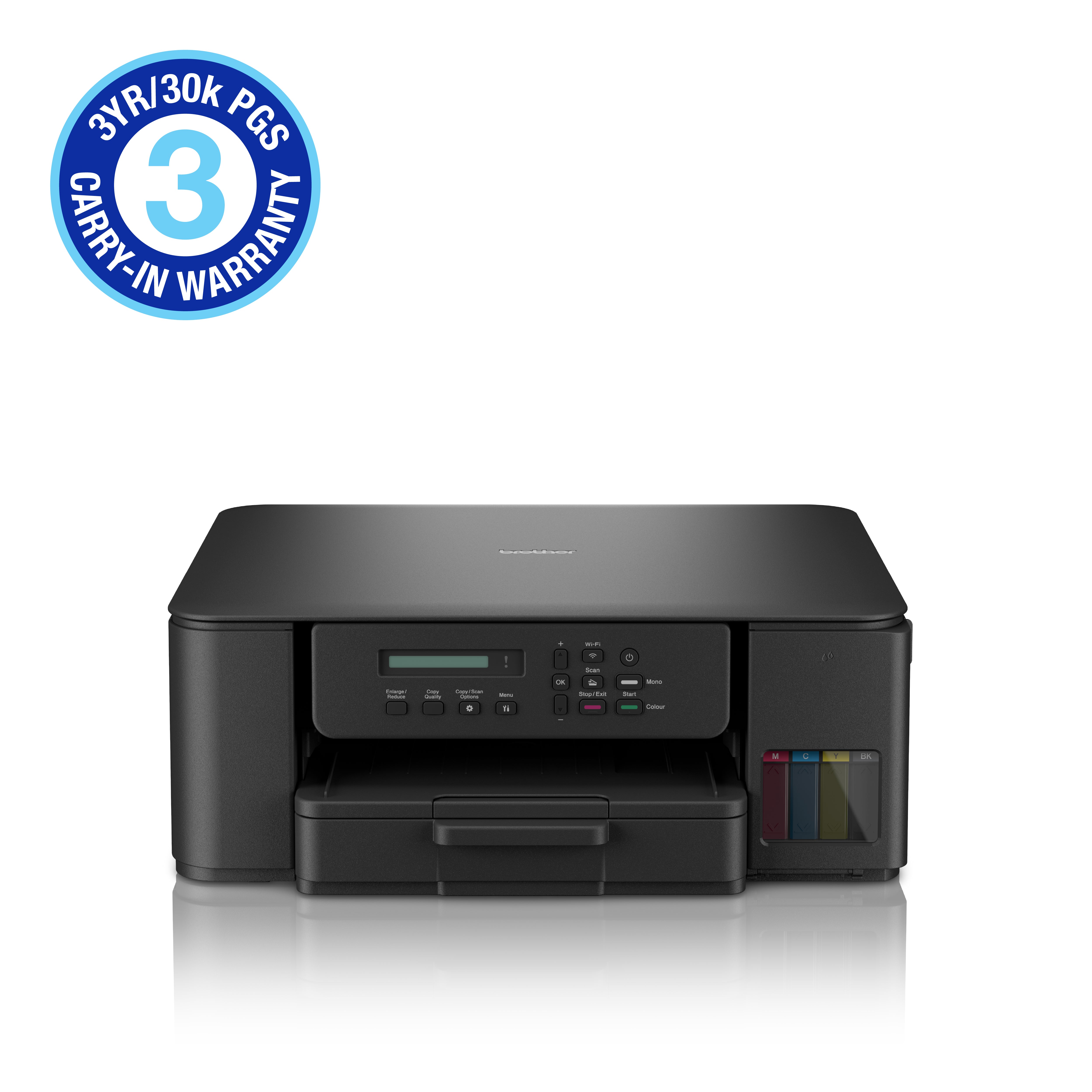 GUNMANSA Brother Brother DCP-T530DW 3-in-1 Ink Tank Printer/ duplex printing (3YR / 30 000 Page Carry In Warranty)