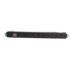 GUNMANSA Cabinet 1.5U PDU 19 10-Way 16A SA Outlet incl On/Off Switch Part No: CA114-2