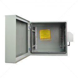 GUNMANSA Cabinet 2U Wall Mount Outdoor 600x450mm IP55 Grey Part No: CA104-2