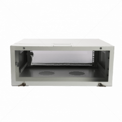 GUNMANSA Cabinet 4U Wall Box Swingframe Collar 300x200mm excl Fan & Power Grey Part No: CA102-B