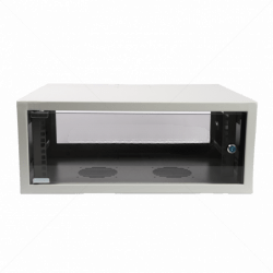 GUNMANSA Cabinet 4U Wall Box Swingframe Collar 300x200mm excl Fan & Power Grey Part No: CA102-B