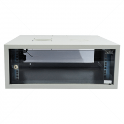 GUNMANSA Cabinet 4U Wall Box Swingframe Collar 400x100mm incl Fan & Power Grey Part No: CA102
