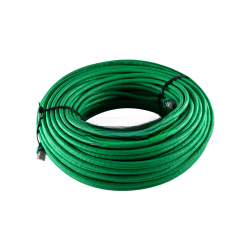 GUNMANSA Cable - CAT6e Fly lead 60m Copper Solid - Green Part No: CB65-8