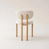 GUNMANSA CALLIE  FABRIC DINING CHAIR - CREAM