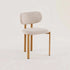 GUNMANSA CALLIE  FABRIC DINING CHAIR - CREAM