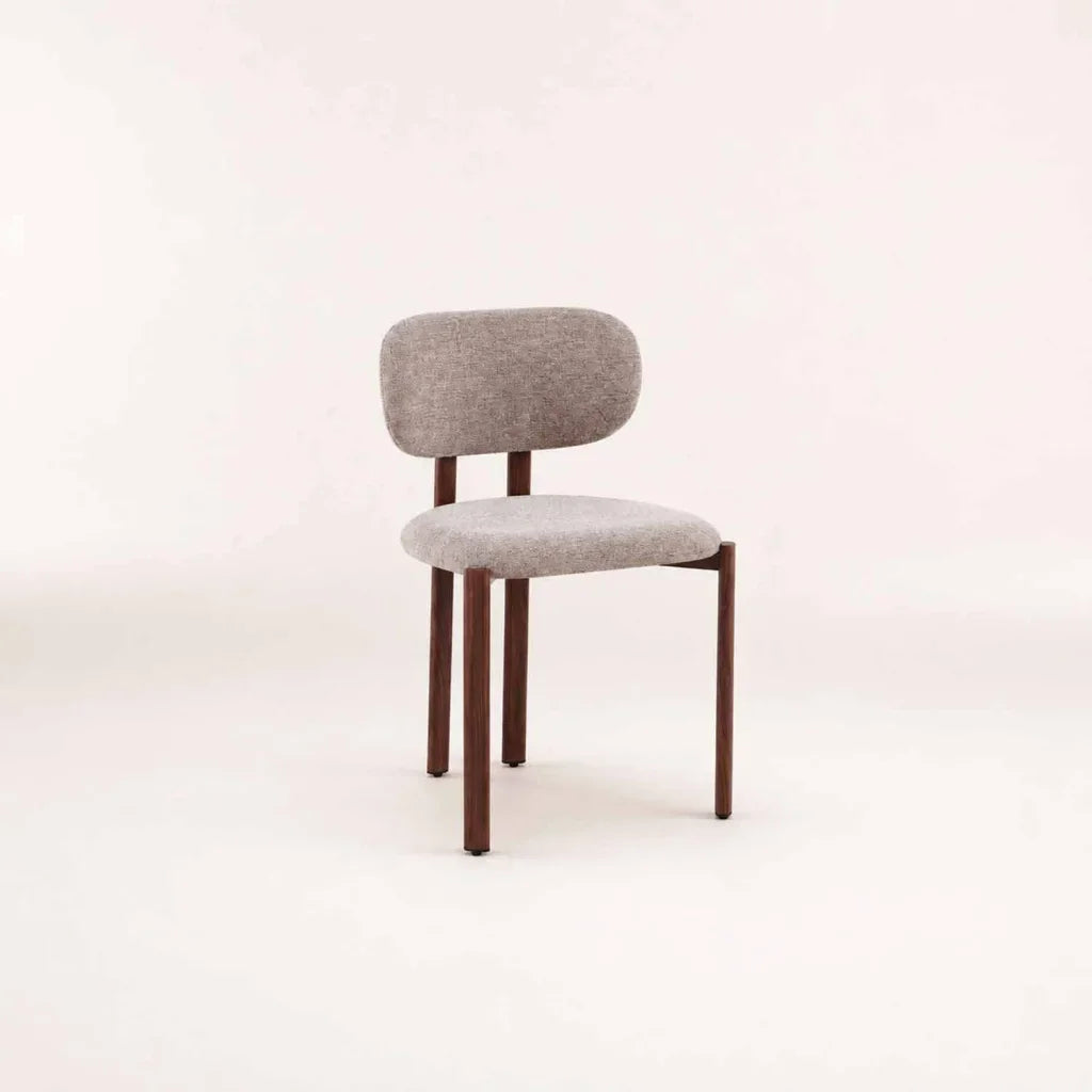 GUNMANSA CALLIE  FABRIC DINING CHAIR - LATTE