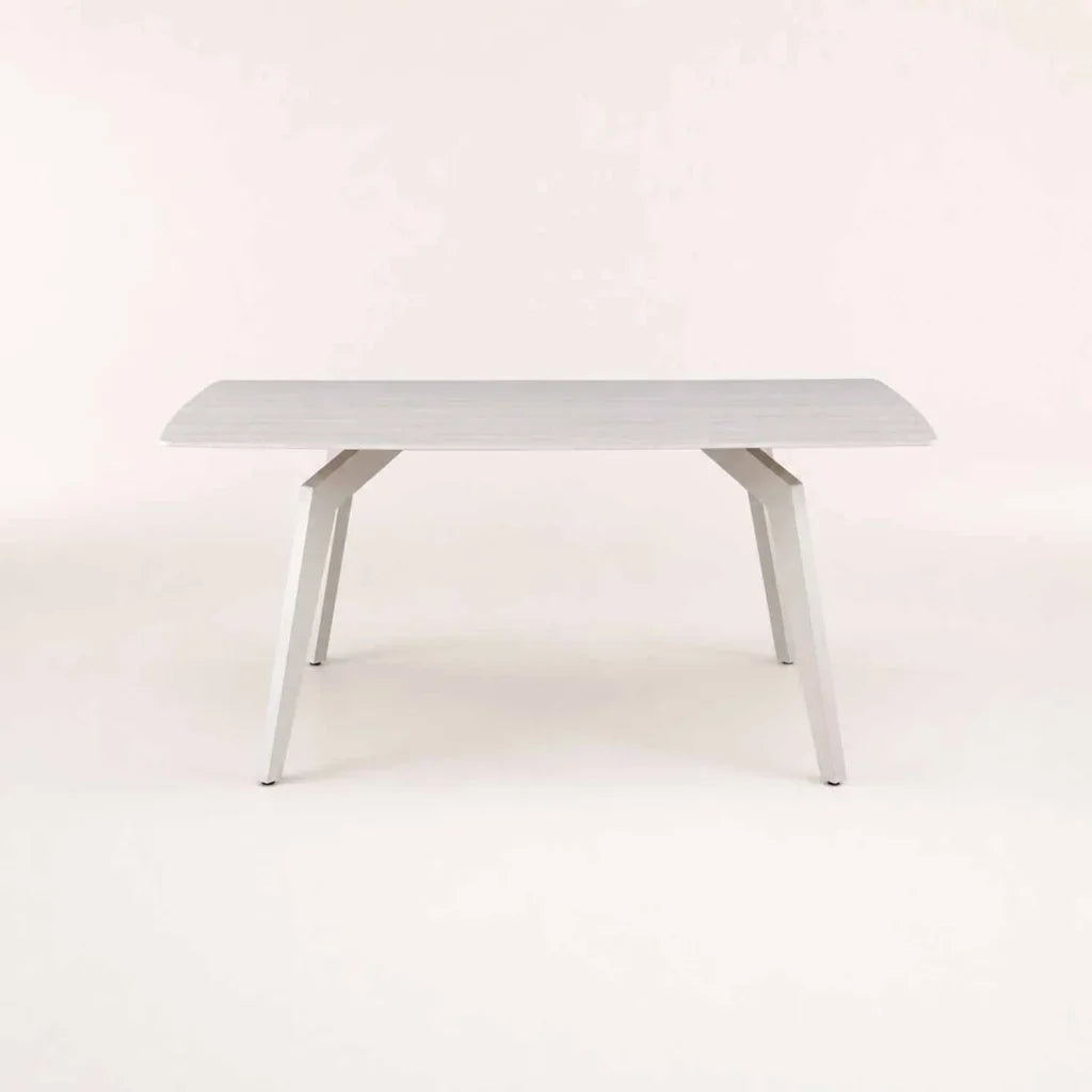 GUNMANSA CARA 180x90cm STONE TOP DINING TABLE - LIGHT LEG