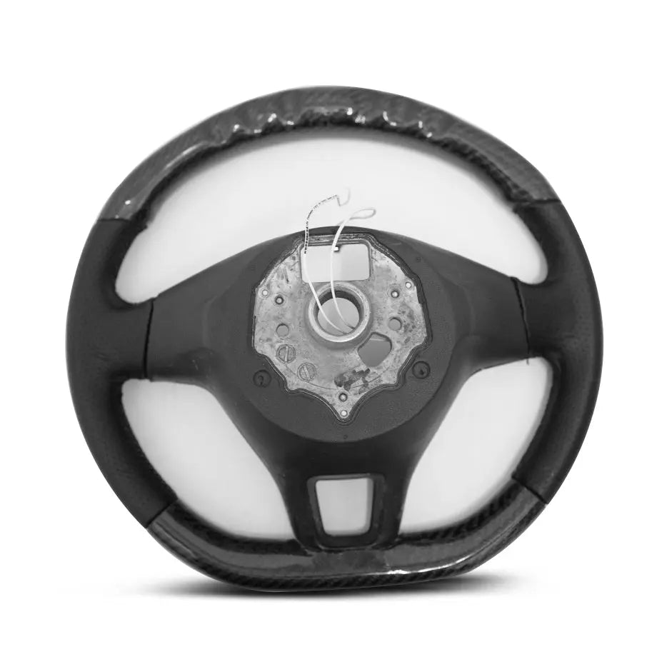 GUNMANSA Carbon Fibre Steering Wheel With LED Shift Light Display - Suitable To Fit VW Polo 6C / 8AW TSI
