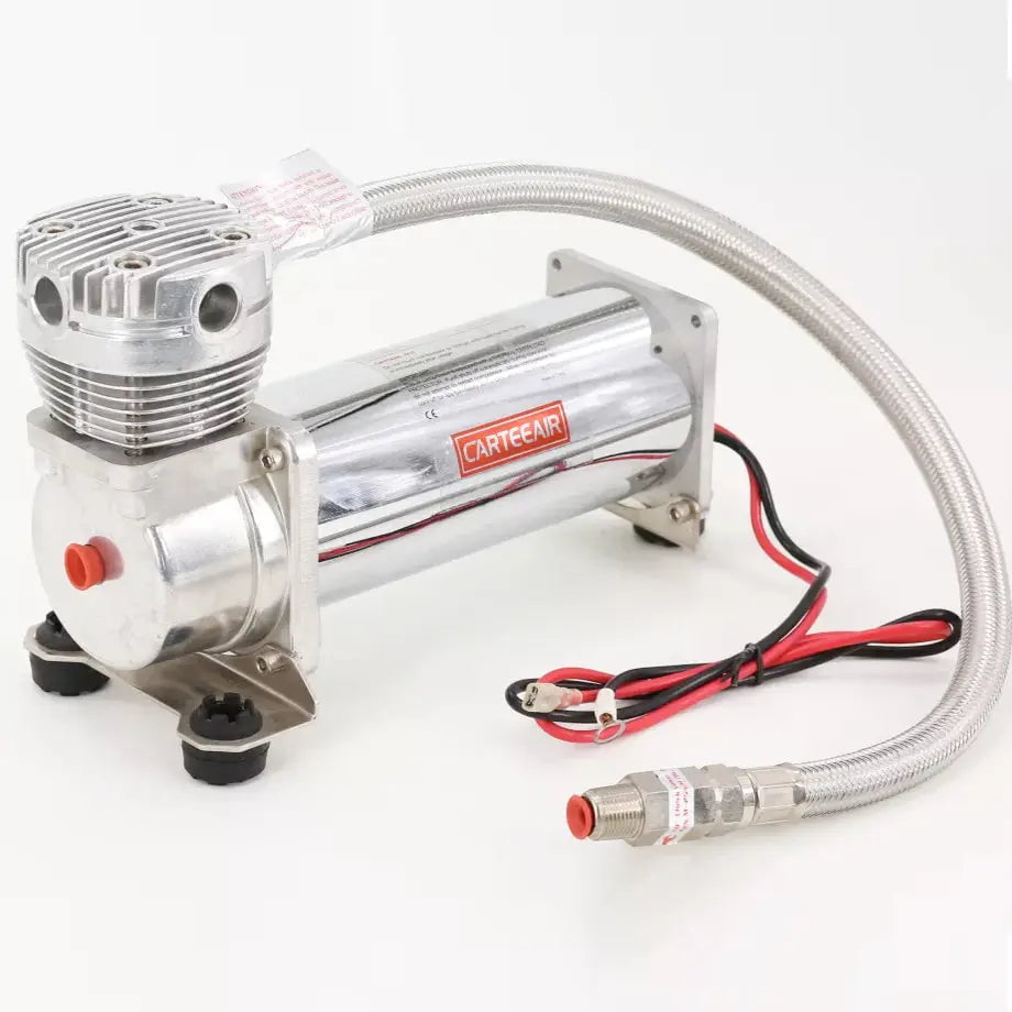 GUNMANSA CarteeAir 495SQ - Super Quite Air Compressor - Chrome